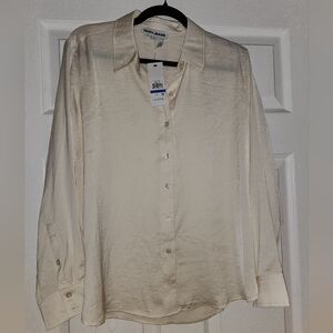 DKNY Cream Women's Shirt